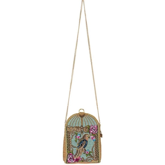 Mary Frances Pretty Parrot Beaded Crossbody Handbag - Picture 6 of 7